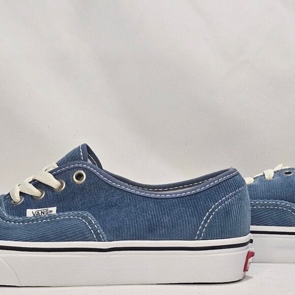 Vans Unisex Authentic Navy Corduroy Lace Up Sneaker Women's Size 6.5 Navy NWT - Picture 2 of 9